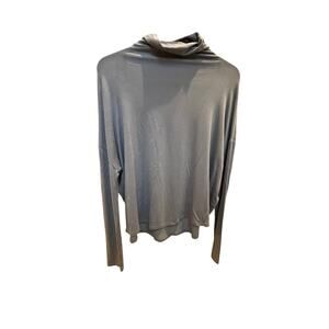 BABATON Soft Lavender Gray Draped Turtleneck Top – Size XS